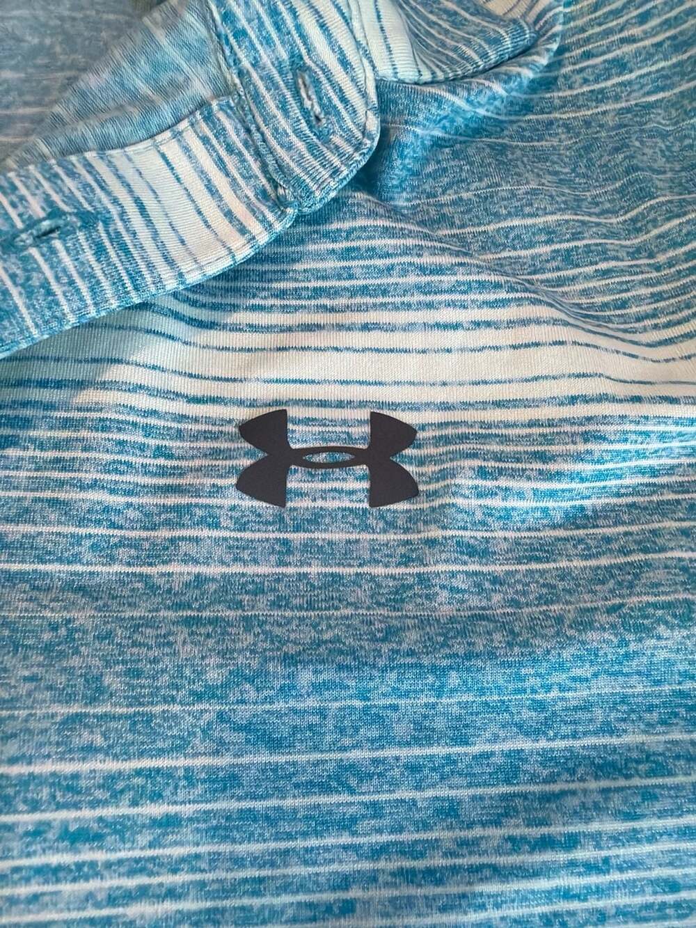 Under Armour Loose Heat Gear Striped Polo Shirt Men's - Picture 5 of 8